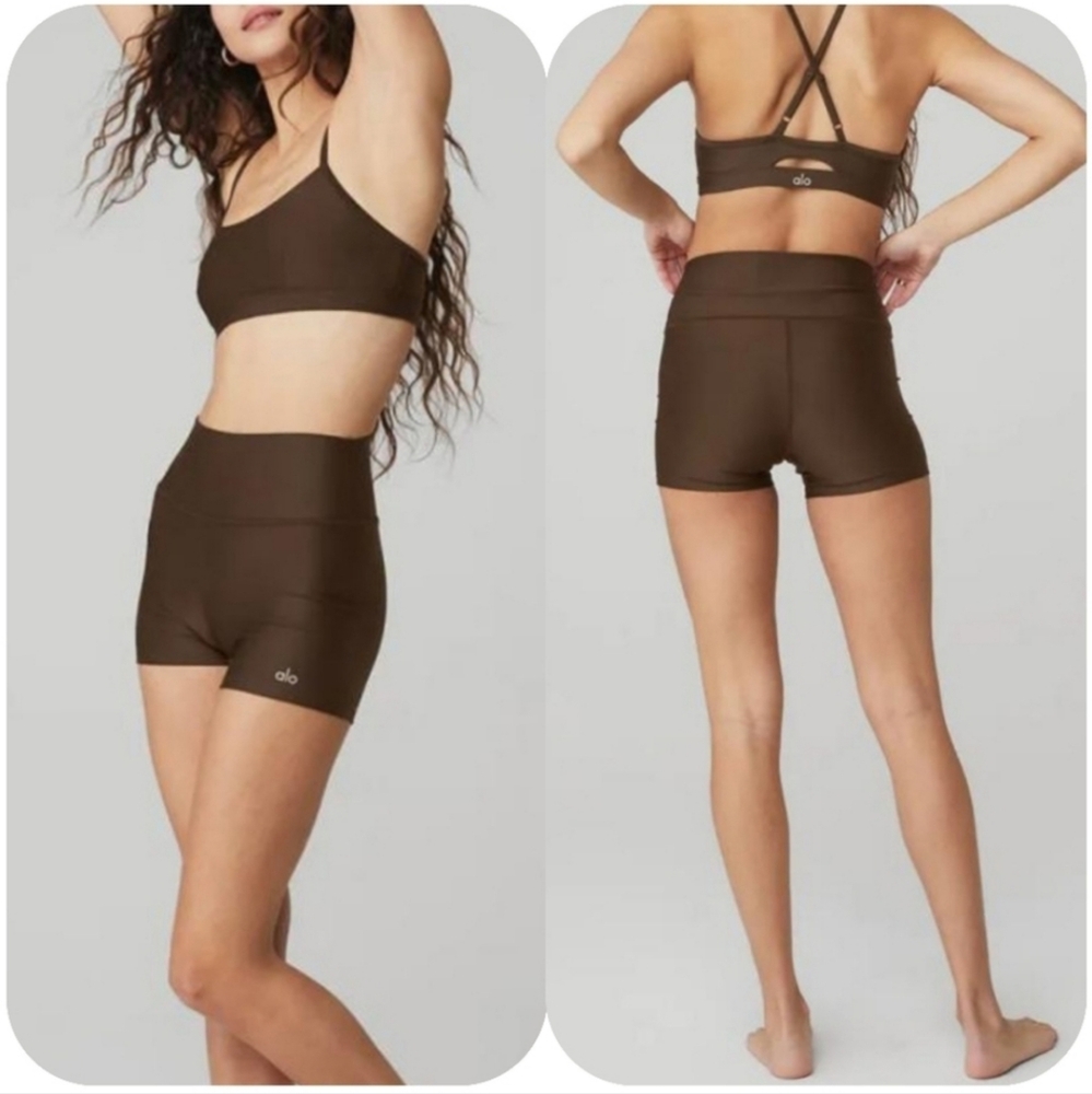 ALO Yoga Brown Athletic Shorts